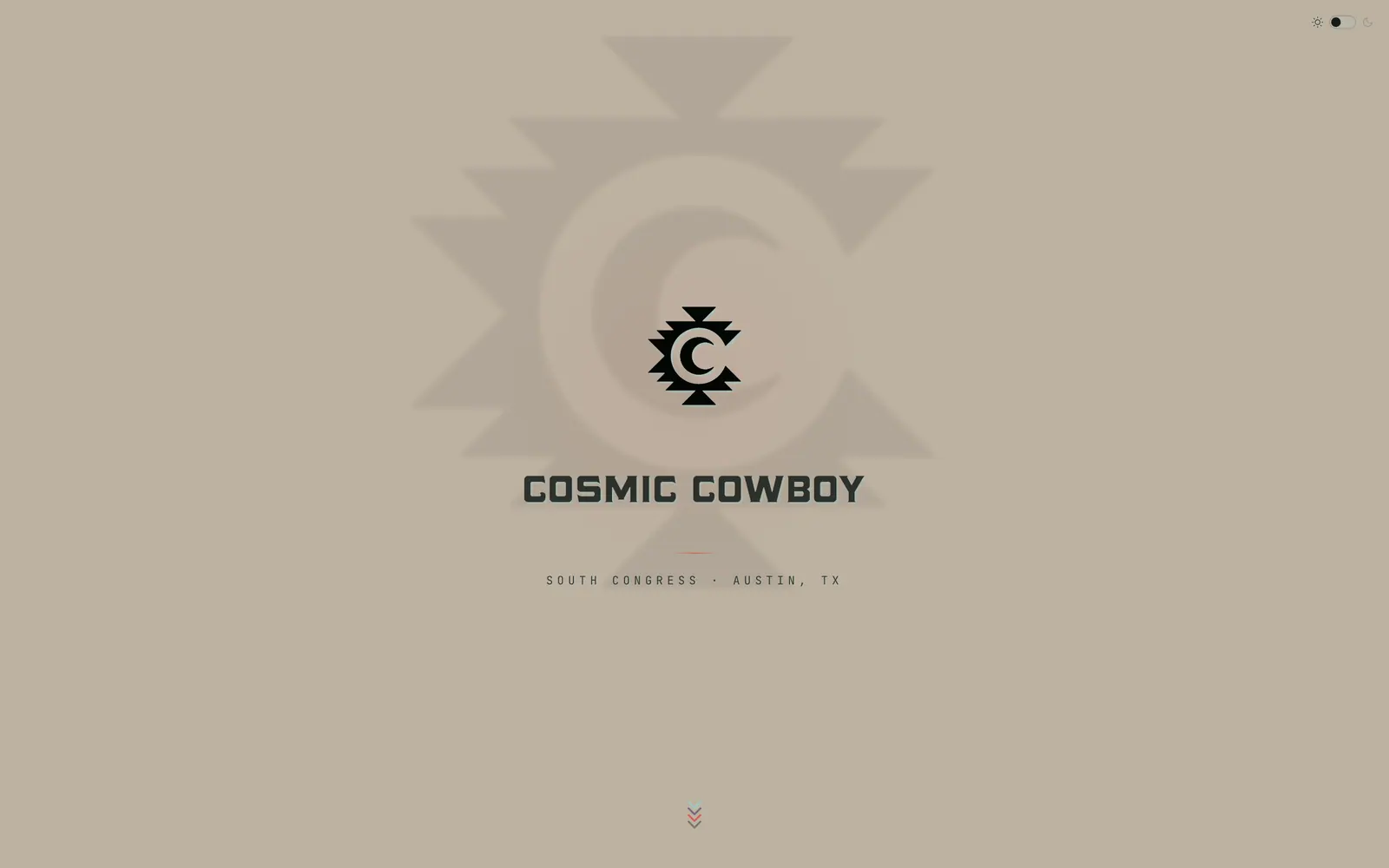 cosmiccowboysmokeshop.com after age gate, desktop