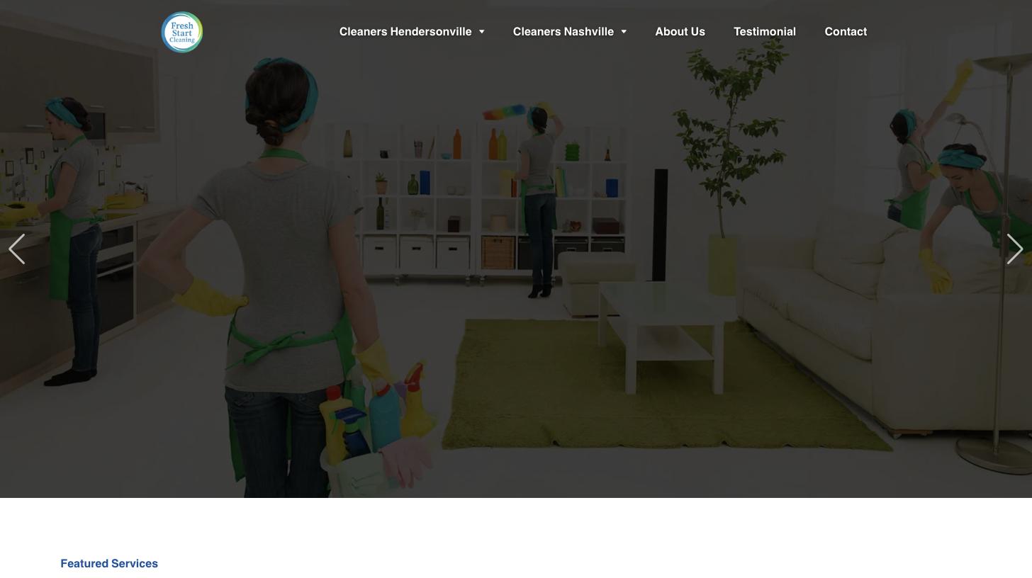 fresh start cleaning website