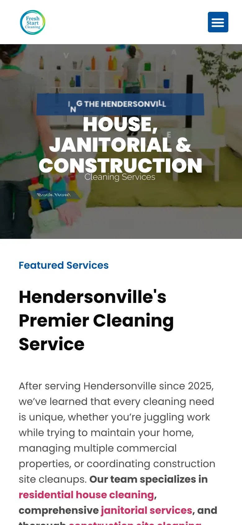 freshstartcleaning.biz mobile